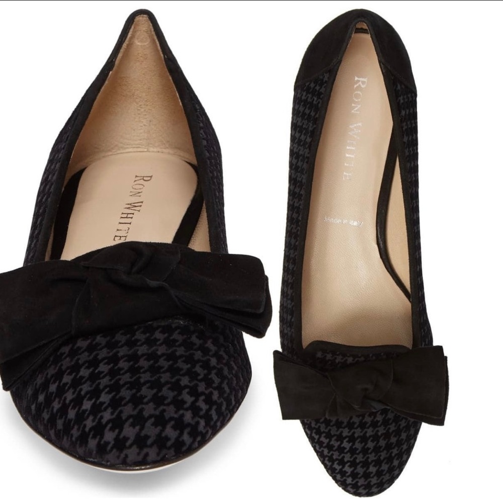 Ron White Leather Flats Loafers Sz 36.5